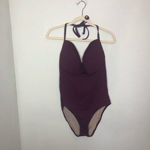J. Crew Aubergine Swimsuit